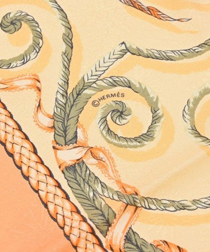 Hermes Bandana Scarf Orange — view 4