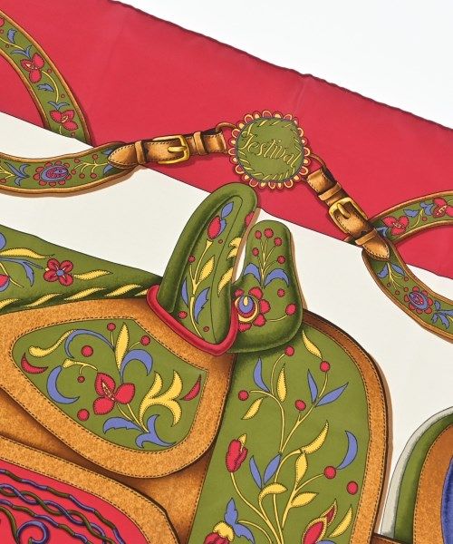 Hermes Bandana Scarf Red — view 2