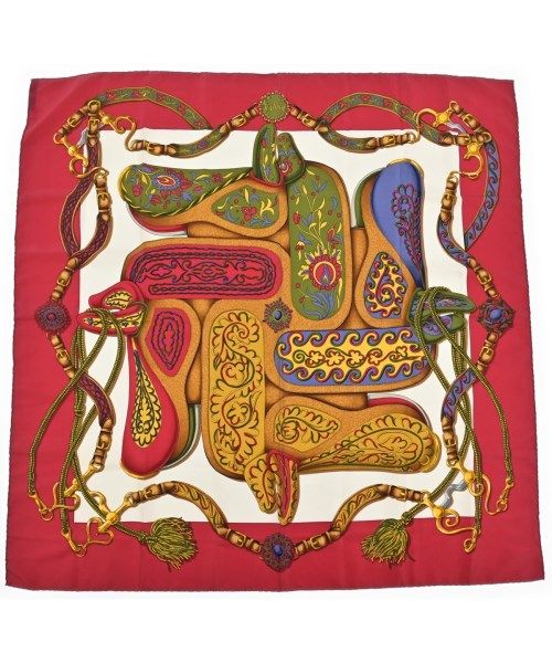 Hermes Bandana Scarf Red
