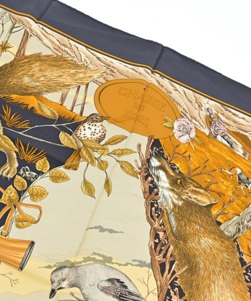 Hermes Bandana Scarf Navy — view 2