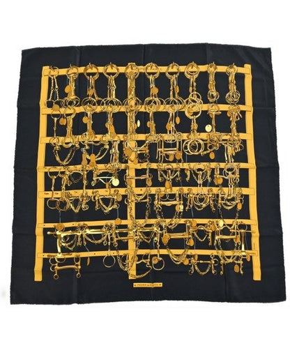 Hermes Bandana Scarf Black