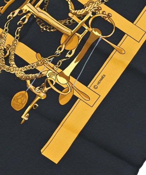 Hermes Bandana Scarf Black — view 4