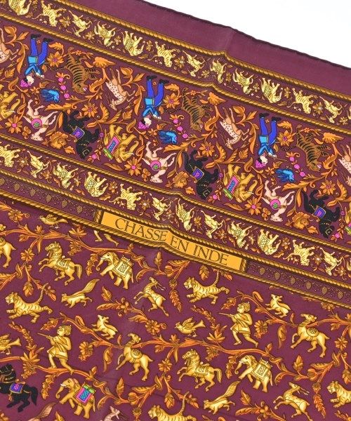 Hermes Bandana Scarf Purple — view 2