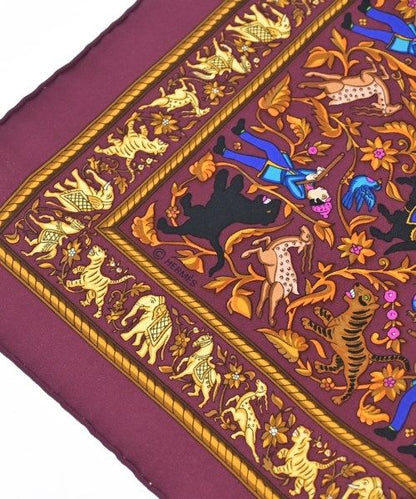 Hermes Bandana Scarf Purple — view 4