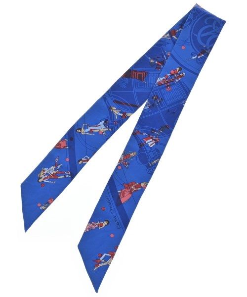 Hermes Bandana Scarf Blue