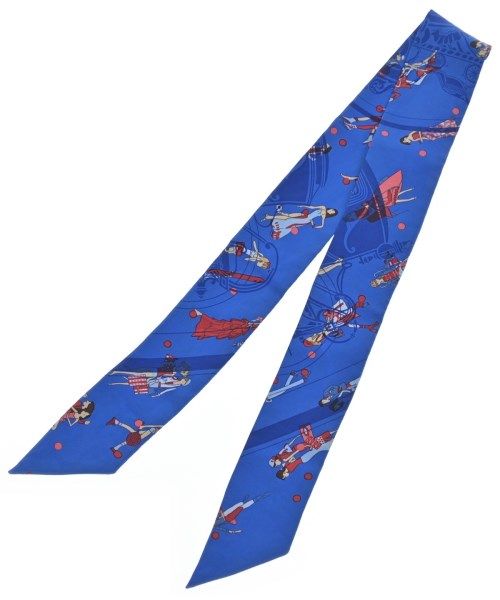 Hermes Bandana Scarf Blue — view 2