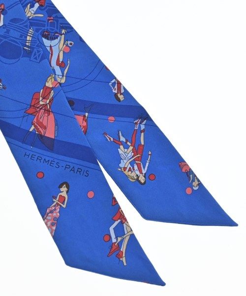 Hermes Bandana Scarf Blue — view 4