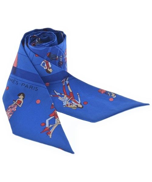 Hermes Bandana Scarf Blue — view 3