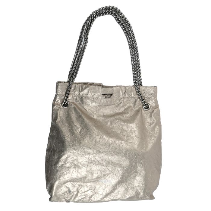 Balenciaga Crash Tote Shoulder Bag Champagne Gold
