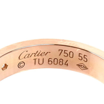 Cartier 18k Pink Gold Mini Love Diamond Ring — view 5