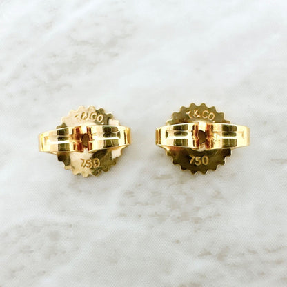 Tiffany & Co Door Knock Pearl Yellow Gold Earrings — view 4