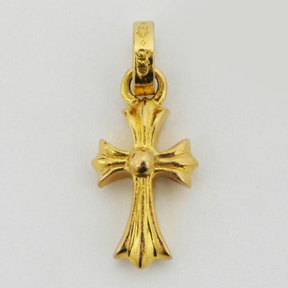Chrome Hearts Baby Fat Cross Charm 22k Diamond Pendant Top — view 6