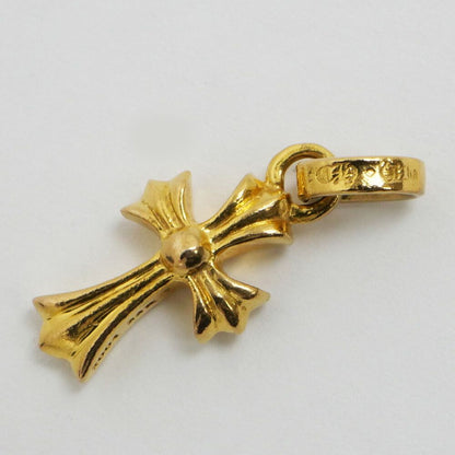 Chrome Hearts Baby Fat Cross Charm 22k Diamond Pendant Top — view 7