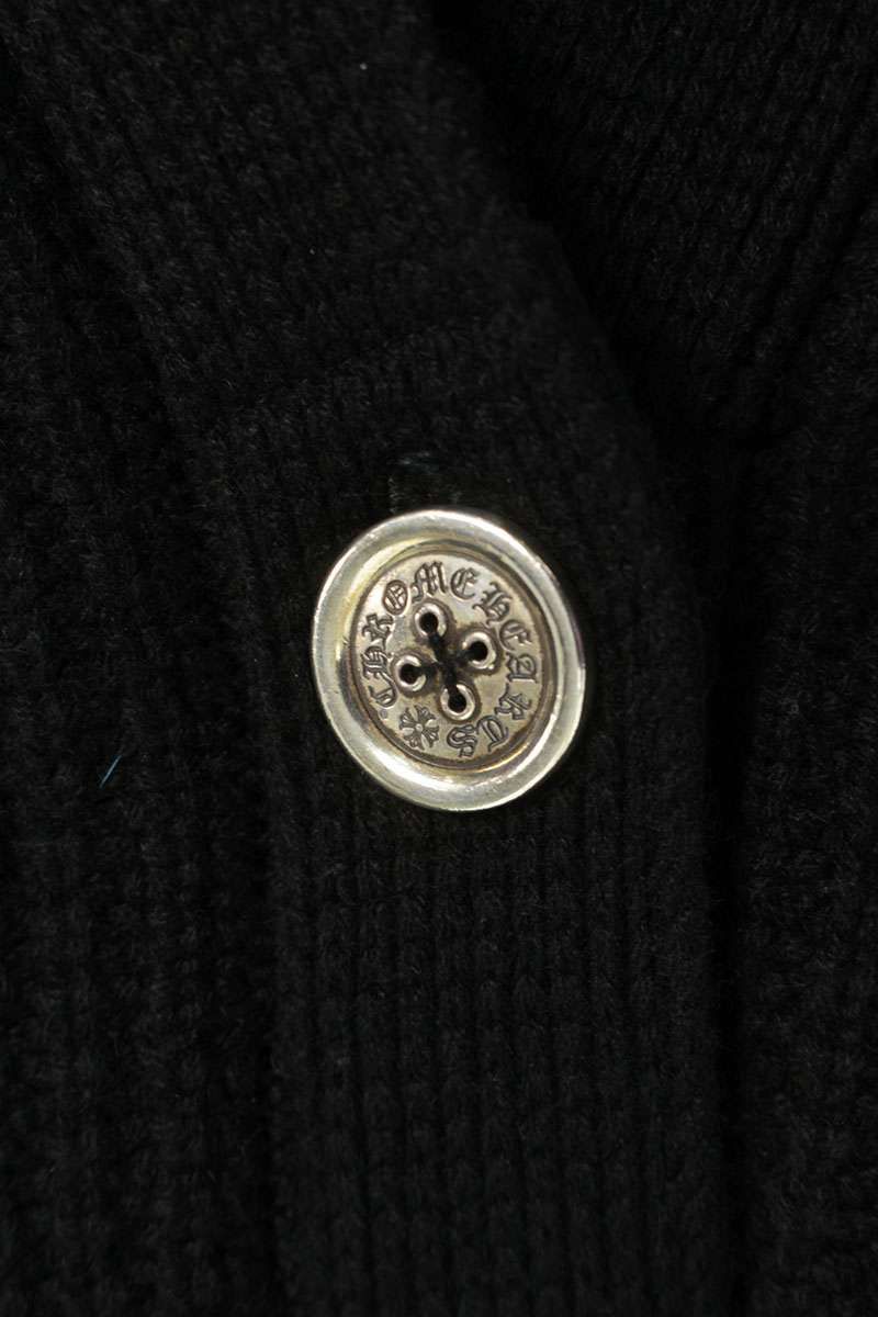 Chrome Hearts Hit & Run Cardigan Cross Patch Cashmere Knit — view 3