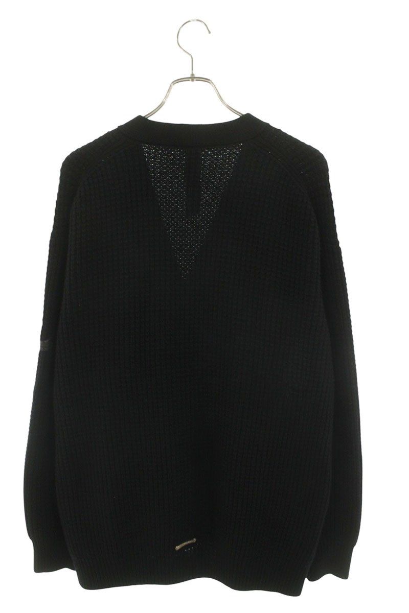Chrome Hearts Hit & Run Cardigan Cross Patch Cashmere Knit — view 2