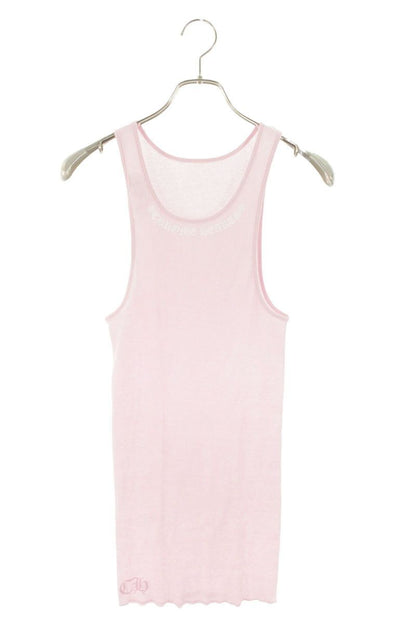 Chrome Hearts Rib Tank Neck Logo Print Top XL