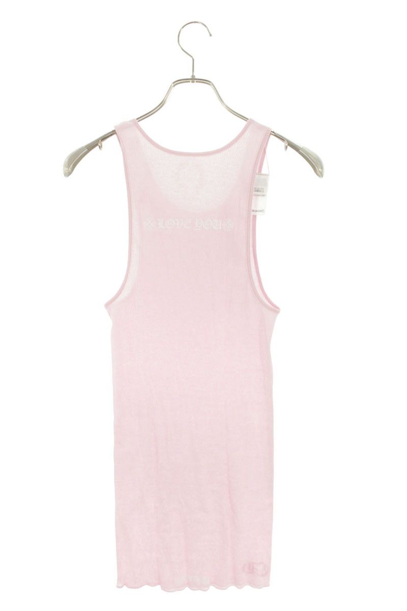 Chrome Hearts Rib Tank Neck Logo Print Top XL — view 2