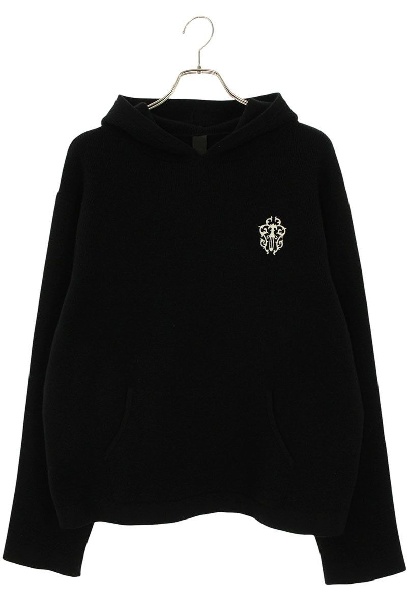 Chrome Hearts Swtr Regulator HD Daga Embroidered Cashmere Knit Hoodie