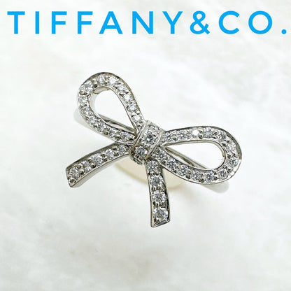Tiffany & Co Bow Diamond Platinum Ring