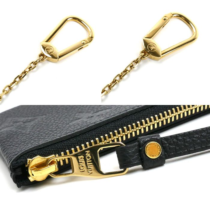 Louis Vuitton Pochette Cles Coin Case Monogram Empreinte Black — view 3