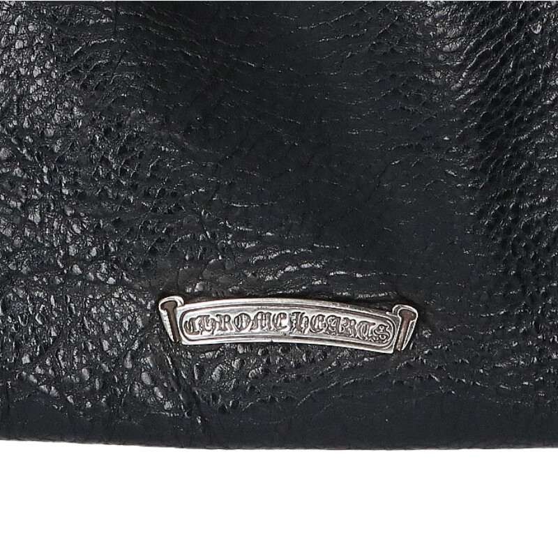 Chrome Hearts SQ Pkt Crs Square Pocket 3 Cross Patch Leather Shoulder Bag — view 3