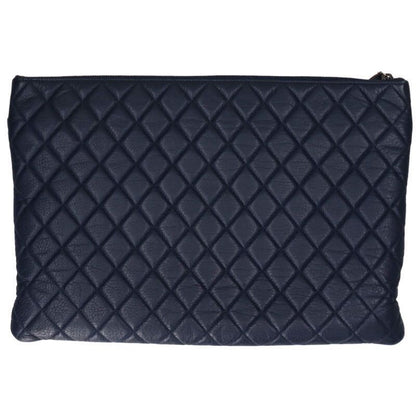 Chanel Quilted CC Logo Lambskin Clutch — view 2