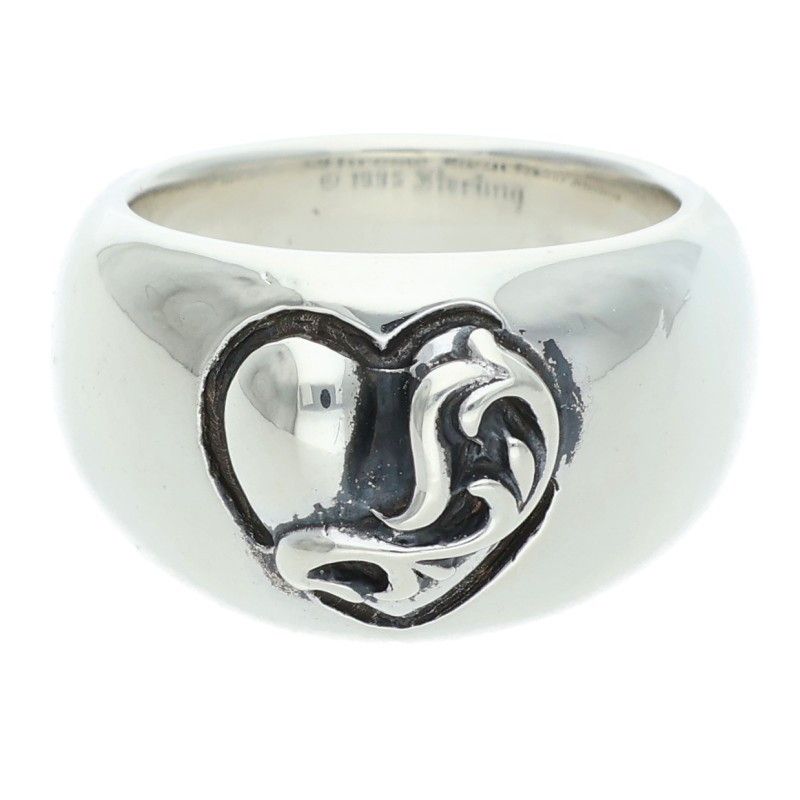 Chrome Heart in Band Silver Ring