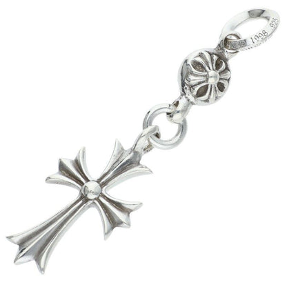 Chrome Hearts Tny CH Crs 1 Ball Tiny CH Cross Charm Silver Necklace Top