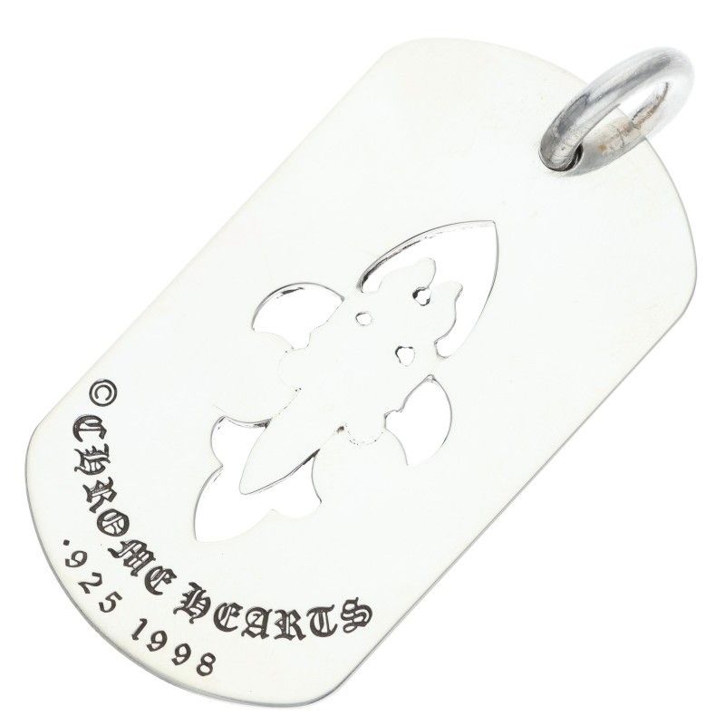 Chrome Hearts D Tag Lrg Fle Dag Fudaga Dog Tag Large Necklace Top — view 2