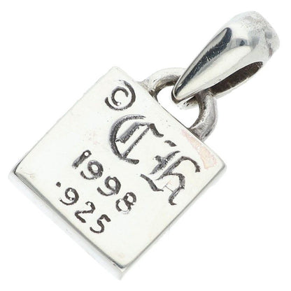 Chrome Hearts Framed Heart Charm Silver Necklace Top — view 2