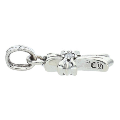 Chrome Hearts Crs Baby Fat Dmnd Fat 1 Diamond on Both Sides Charm Silver — view 3