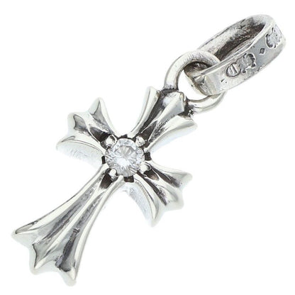 Chrome Hearts Crs Baby Fat Dmnd Fat 1 Diamond on Both Sides Charm Silver