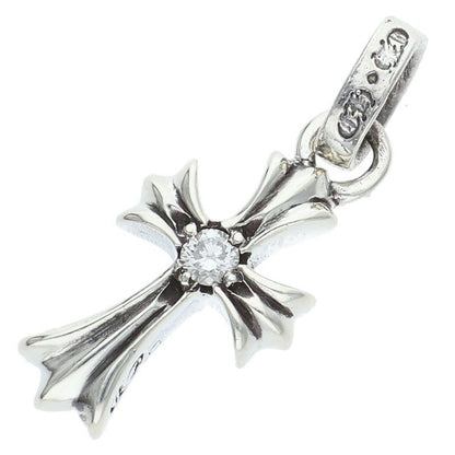 Chrome Hearts Crs Baby Fat Dmnd Fat 1 Diamond on Both Sides Charm Silver — view 2