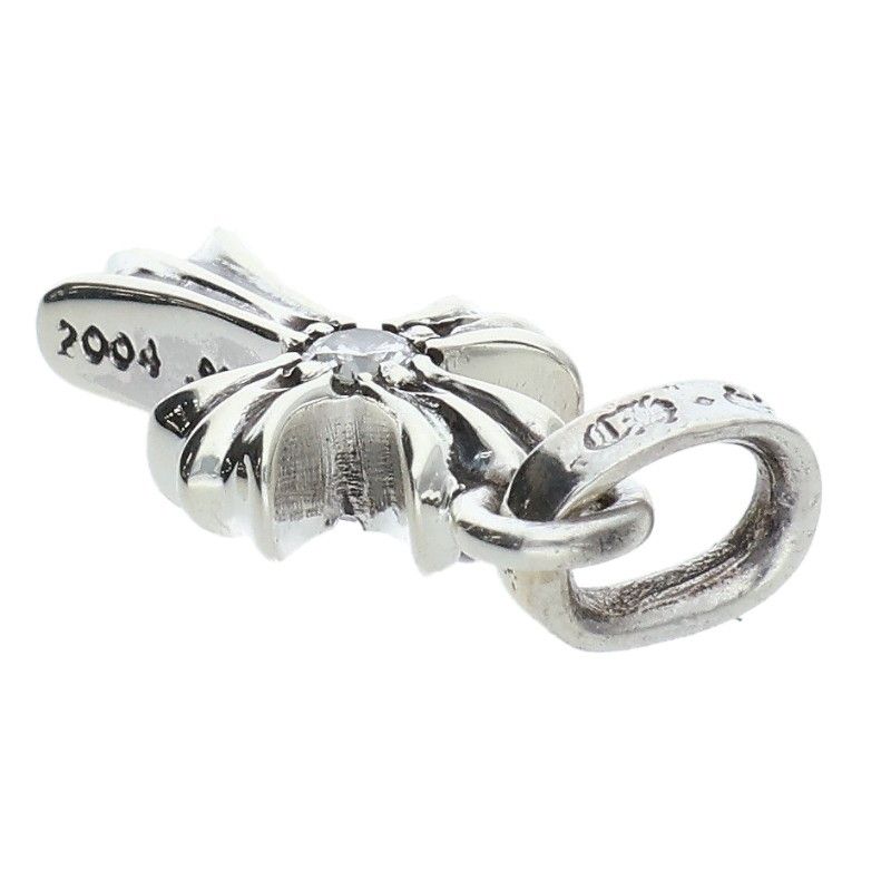 Chrome Hearts Crs Baby Fat Dmnd Fat 1 Diamond on Both Sides Charm Silver — view 5