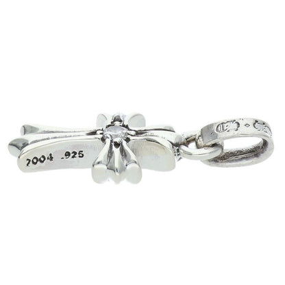 Chrome Hearts Crs Baby Fat Dmnd Fat 1 Diamond on Both Sides Charm Silver — view 4