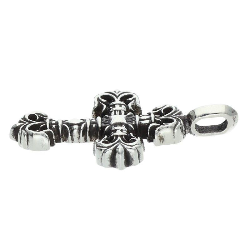 Chrome Hearts Charm Filigree Tiny Silver Necklace Top — view 5