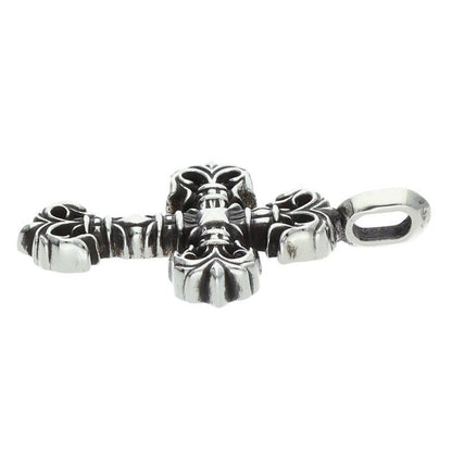 Chrome Hearts Charm Filigree Tiny Silver Necklace Top — view 5