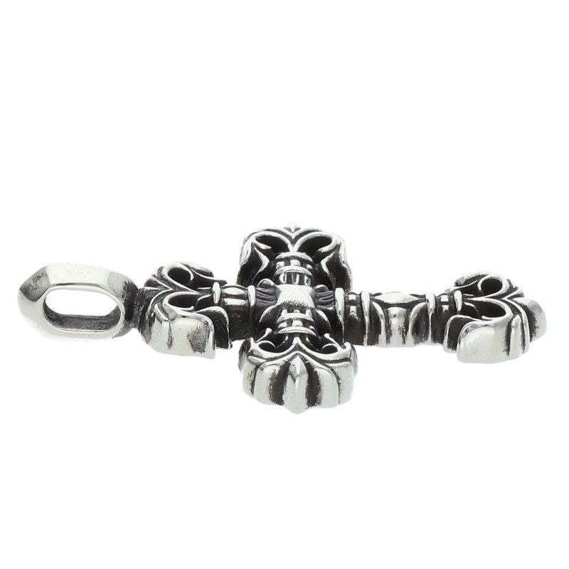 Chrome Hearts Charm Filigree Tiny Silver Necklace Top — view 4