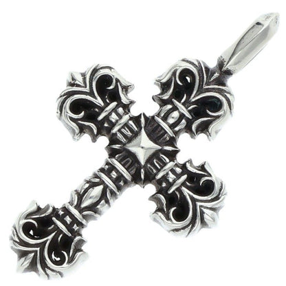 Chrome Hearts Charm Filigree Tiny Silver Necklace Top