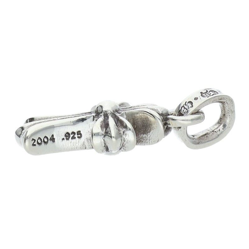 Chrome Hearts Crs Baby Fat Charm Silver Necklace Top — view 4