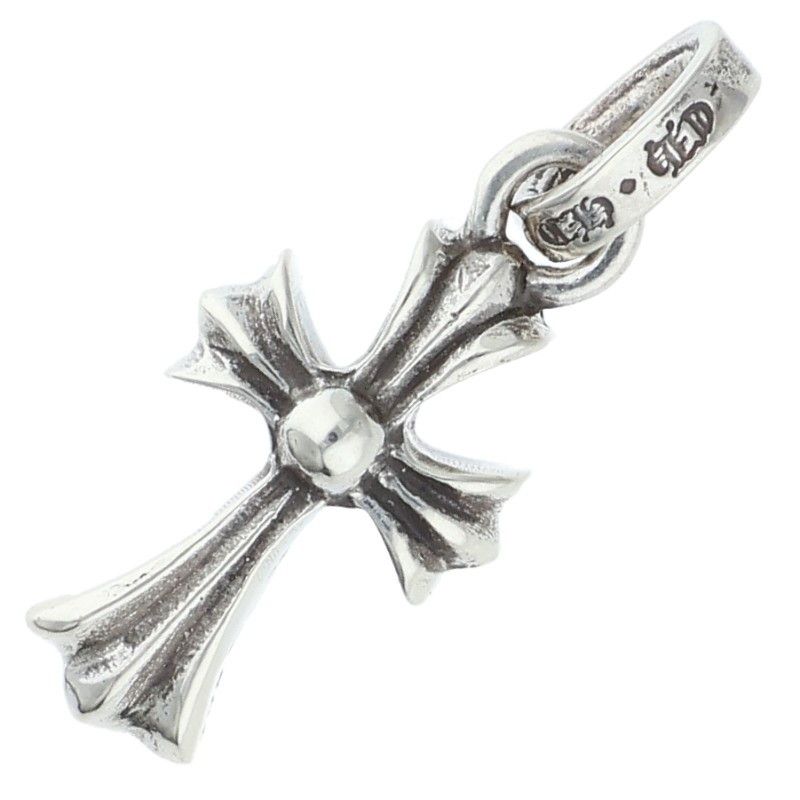 Chrome Hearts Crs Baby Fat Charm Silver Necklace Top