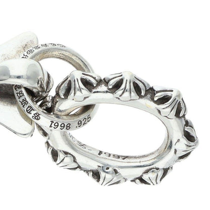 Chrome Hearts 3 CH Crs Lrg Triple CH Cross Large Silver Necklace Top — view 5