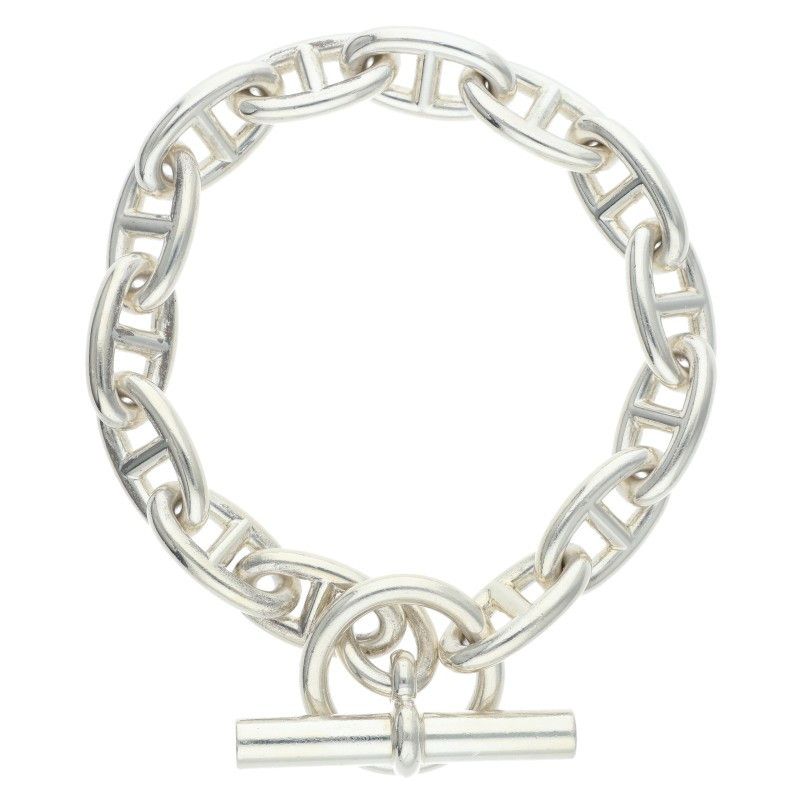 Hermes Chaine D'ancre GM Silver Bracelet