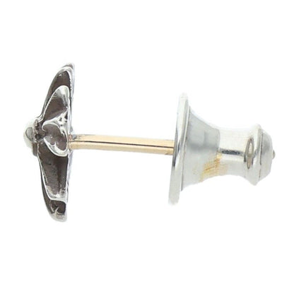 Chrome Hearts No2 CH Pls CH Plus Stud Silver Earrings — view 5