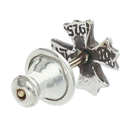 Chrome Hearts No2 CH Pls CH Plus Stud Silver Earrings — view 2