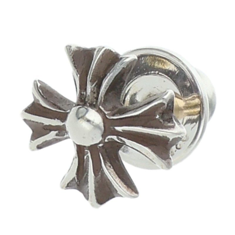 Chrome Hearts No2 CH Pls CH Plus Stud Silver Earrings