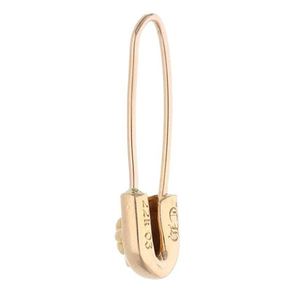 Chrome Hearts 22k ER Safety Pin Gold Earrings — view 2