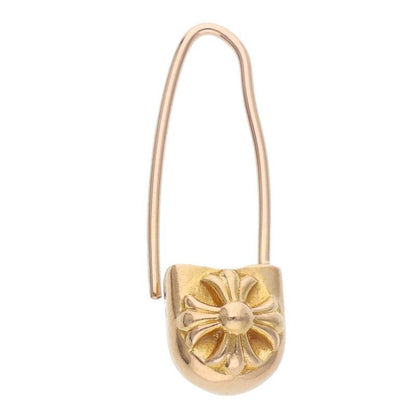 Chrome Hearts 22k ER Safety Pin Gold Earrings — view 4