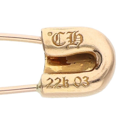 Chrome Hearts 22k ER Safety Pin Gold Earrings — view 3