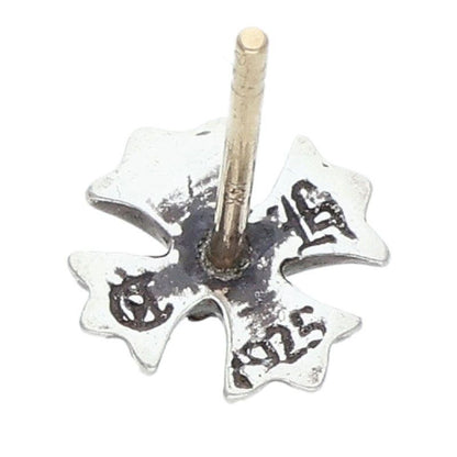 Chrome Hearts No2 CH Pls Dia CH Plus Stud 1 Diamond Silver Earrings — view 3